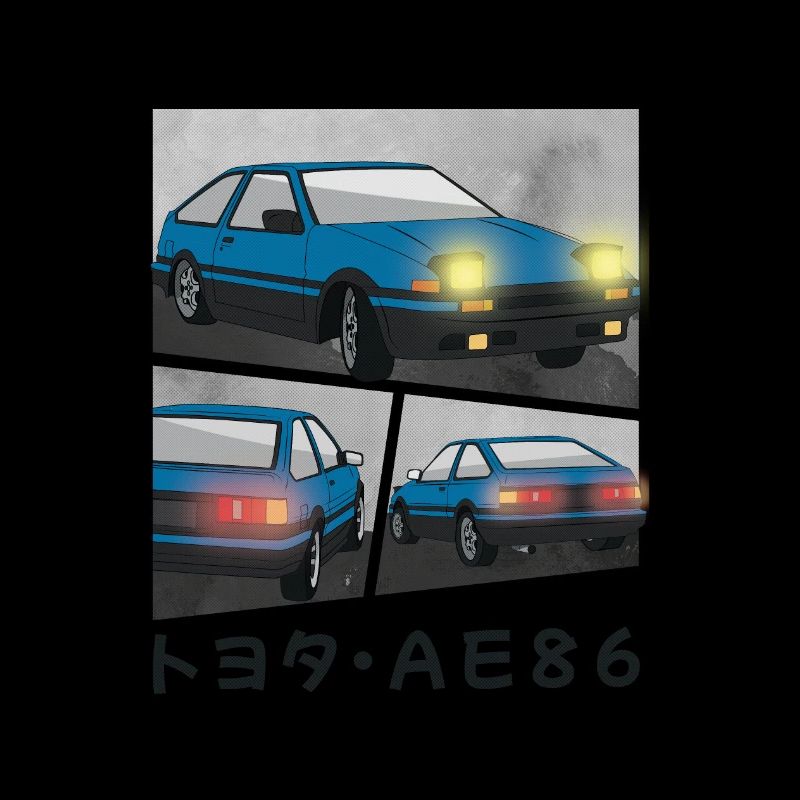 DEEP OCEAN CAR COMIC / POP UP HEADLIGHTS HATCHBACK