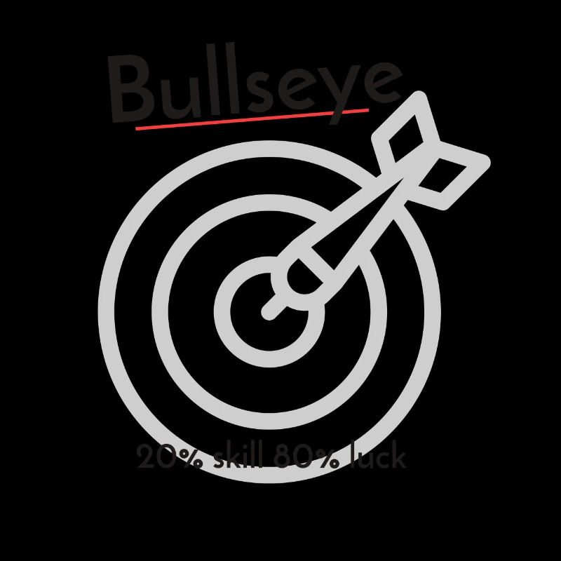 Bullseye Dart 80% Glück