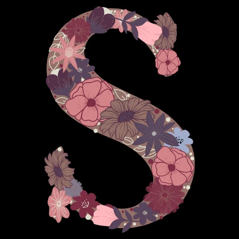 Blumenbuchstabe S