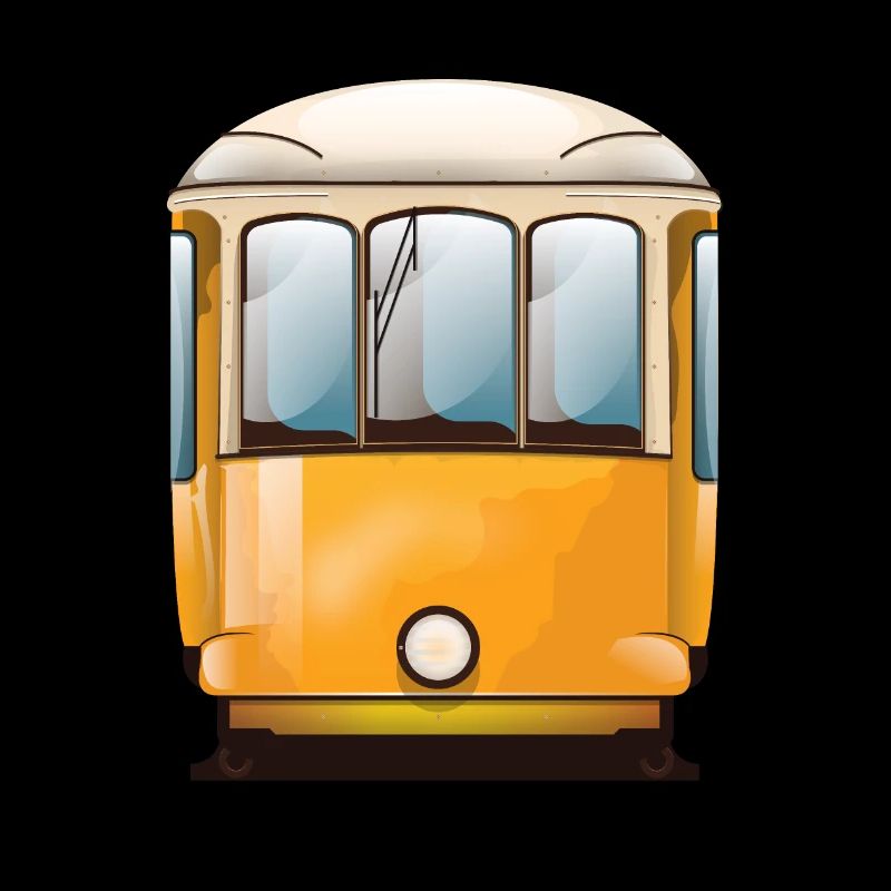 Gelbe Straßenbahn