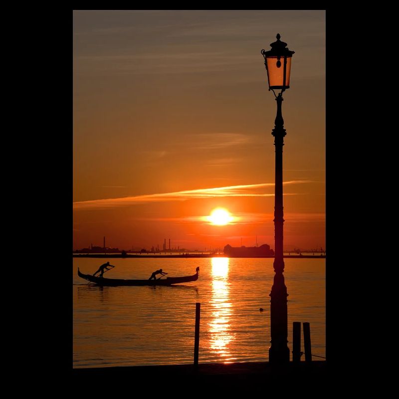 Coucher de soleil sur Venise