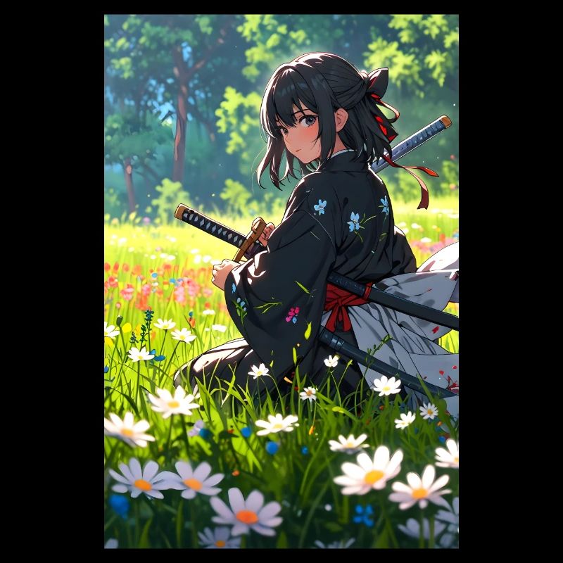 Samurai Anime Girl – Tradition meets elegance
