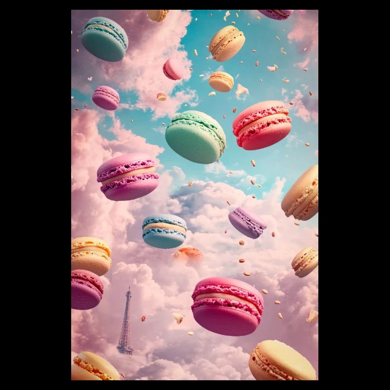 Pariser Macaron-Traumlandschaft