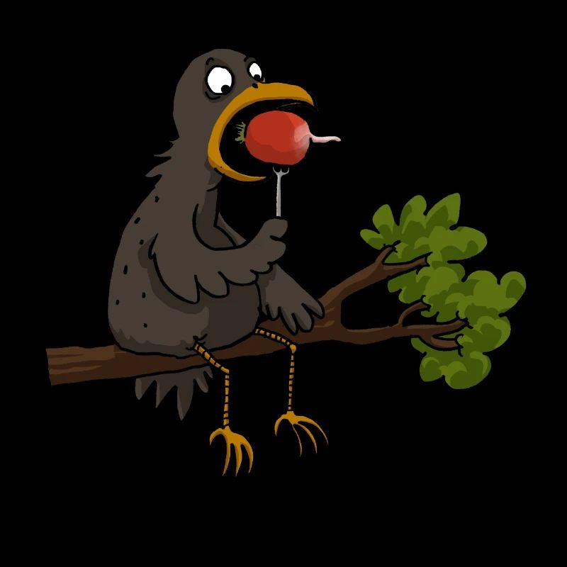 Der späte Vogel ist Vegetarier