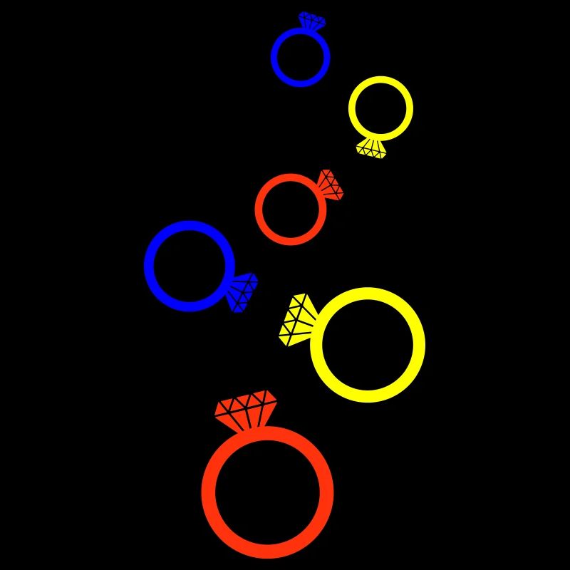 Eheringe Bunt