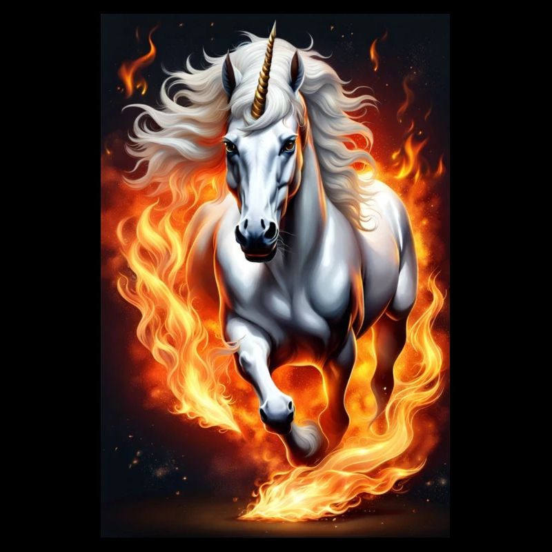 White Animals Einhorn