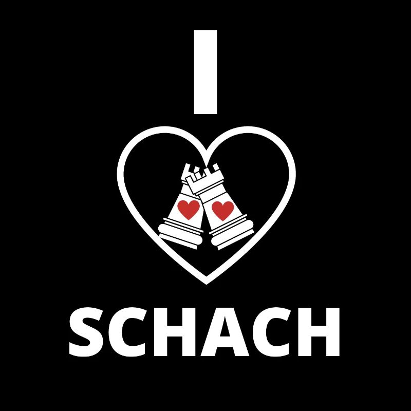 Schach Geschenk Schachspieler I Love Schach