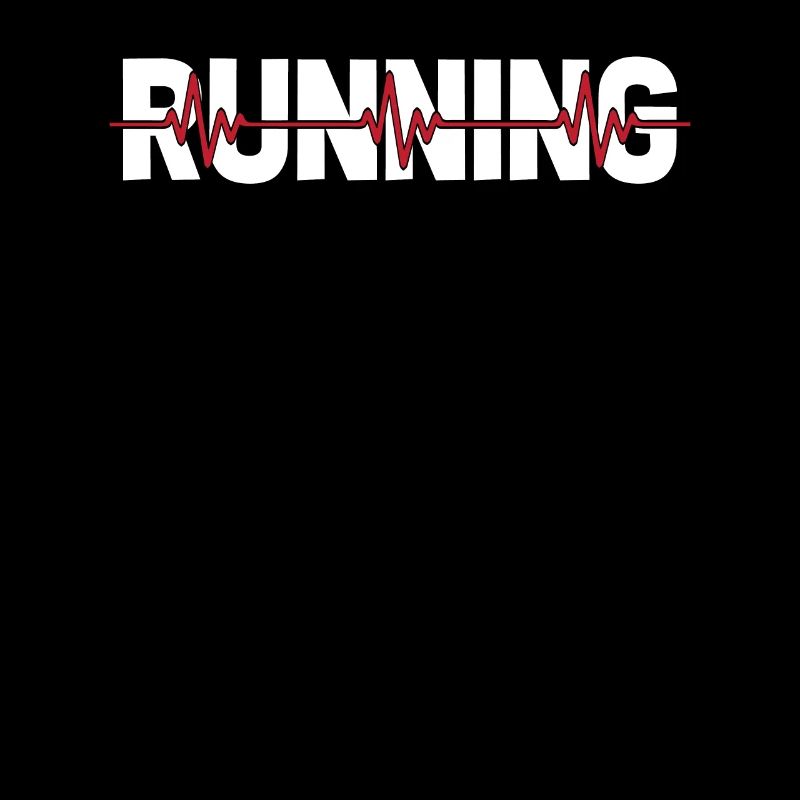 Runner Jogger Runner Running ECG Heartbeat