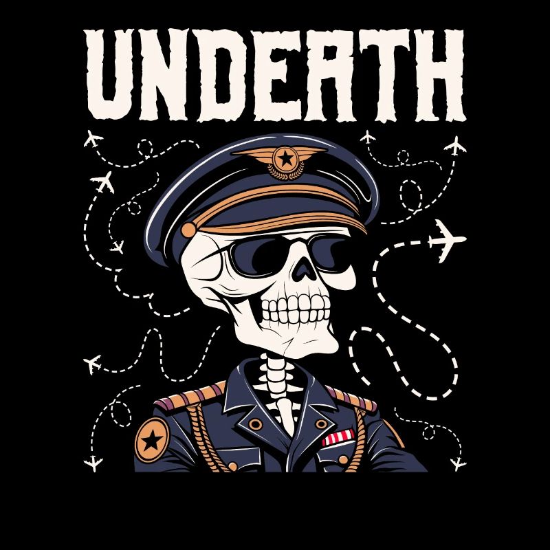 Airplane Pilot Skeleton Undeath