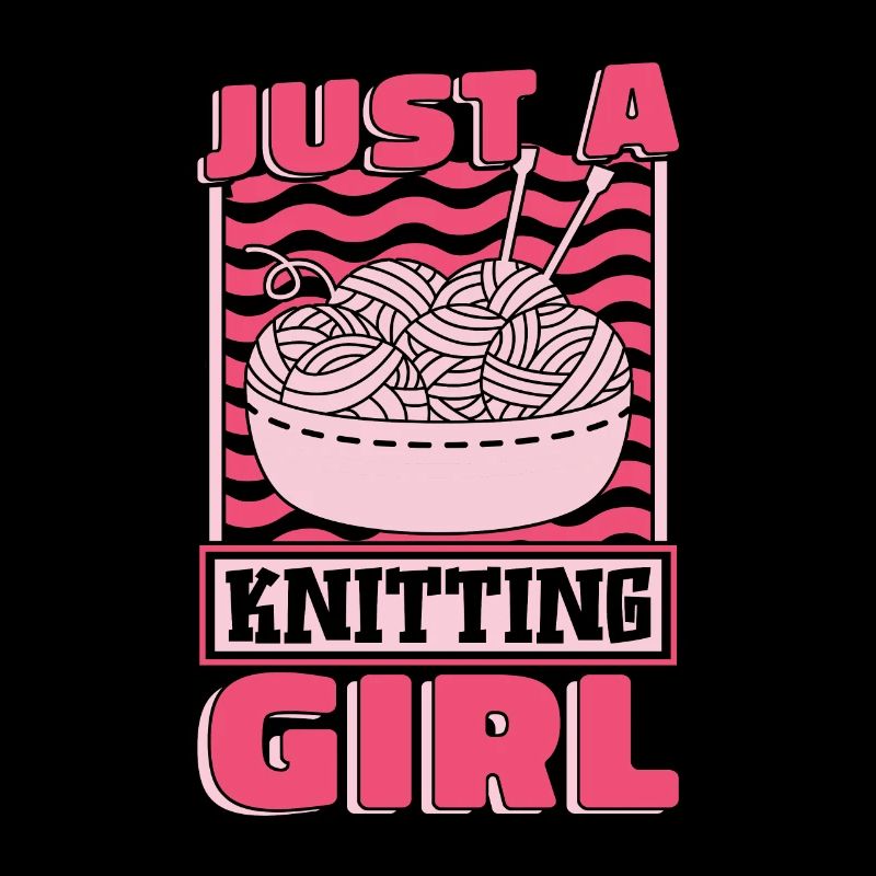 Frappée juste une fille de tricot