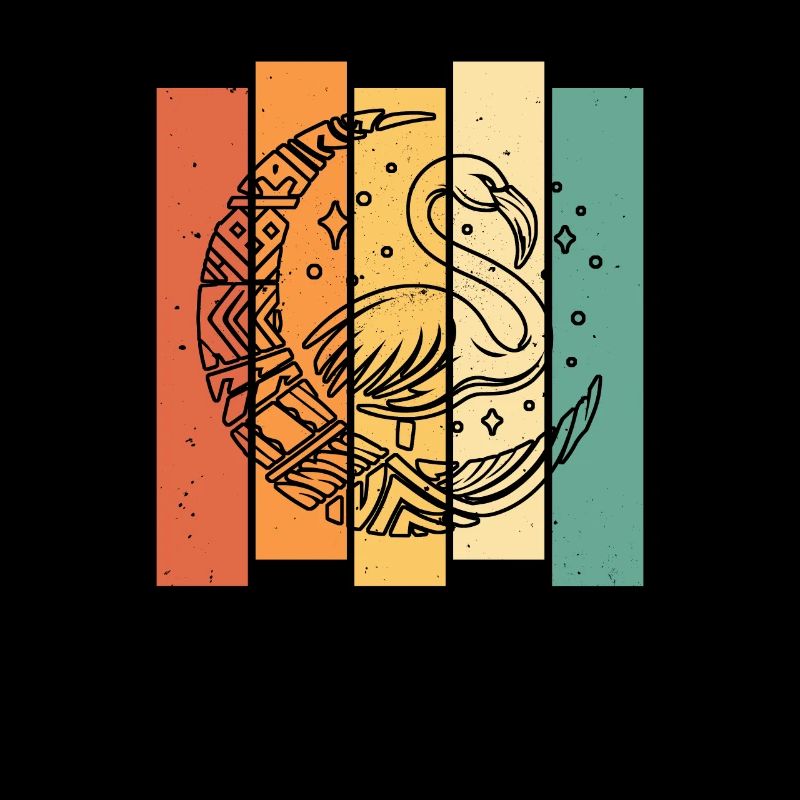 Flamingo Tribal Phases de Lune