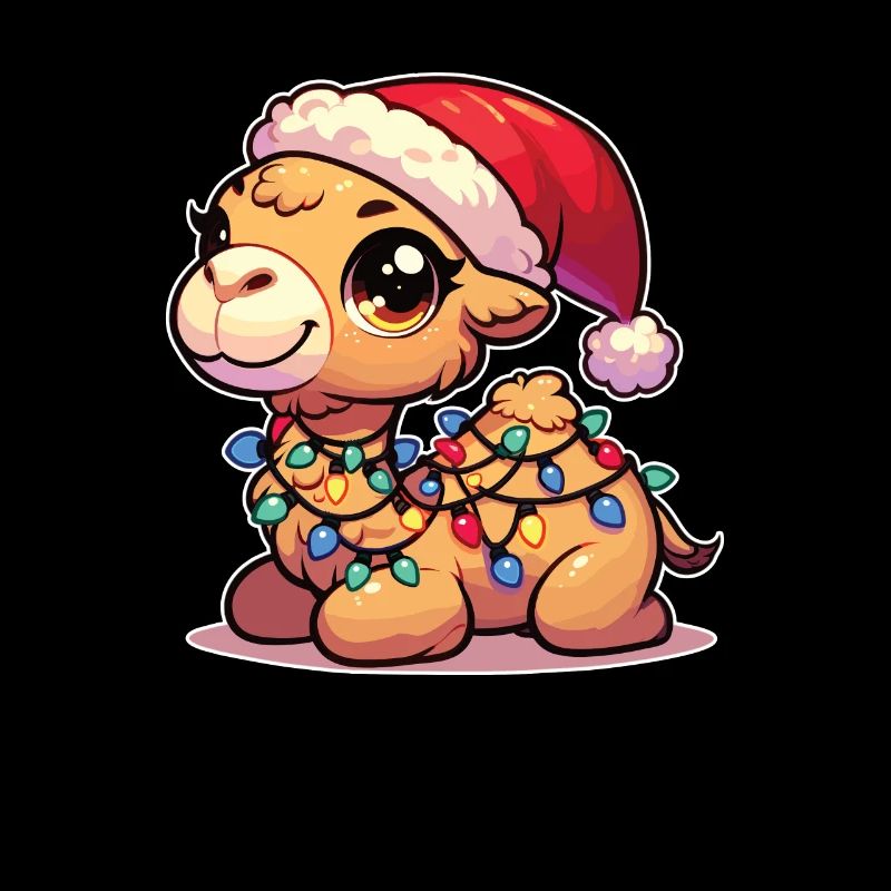 Weihnachtsmütze Weihnachten Lichterkette Kamel