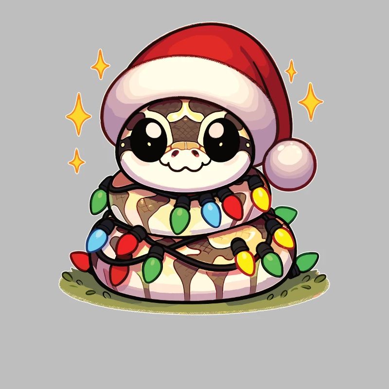 Santa Hat Christmas Fairy Lights Python