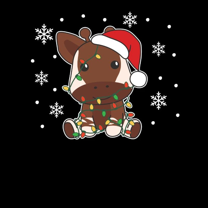 Okapi Christmas Winter Animals Okapis