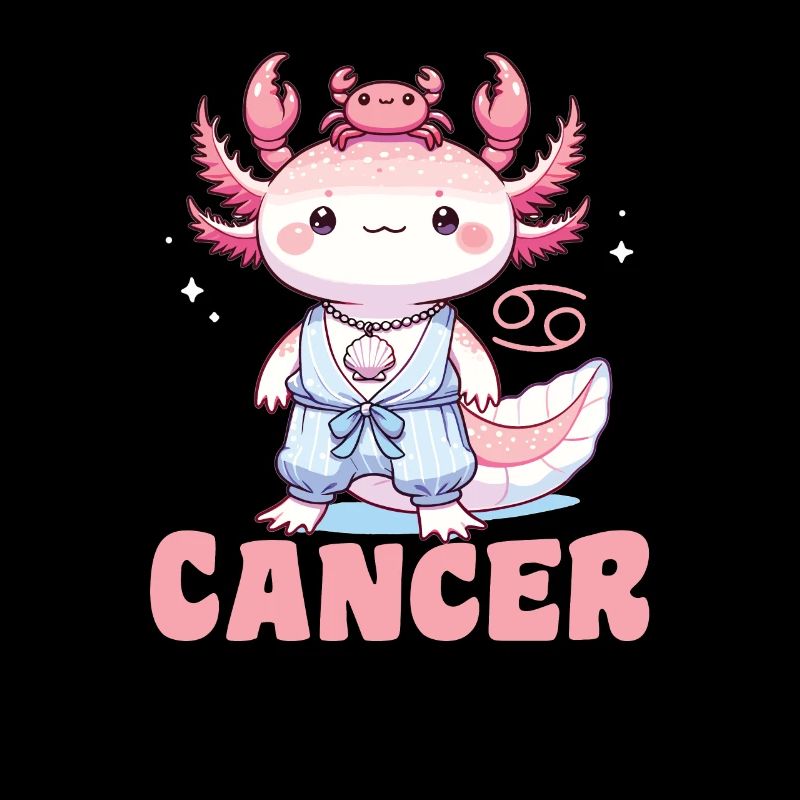 Axolotl als Sternzeichen Krebs