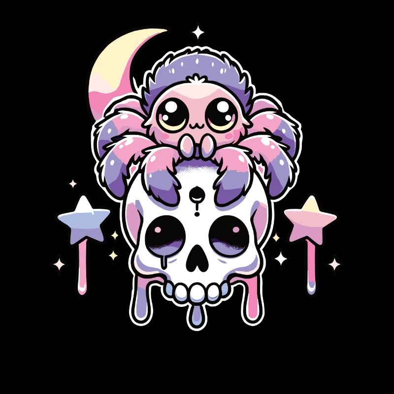 Kawaii Gothique Tarentule Couleurs Pastel Gothique Goth