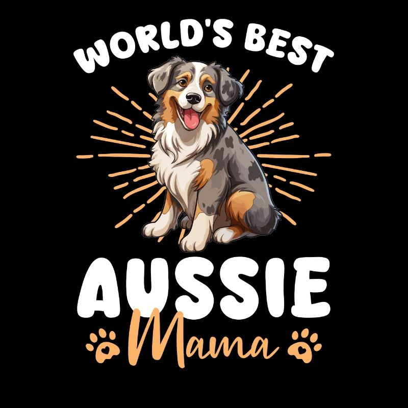 Australian Shepherd Blue Merle Dog Aussie Mama
