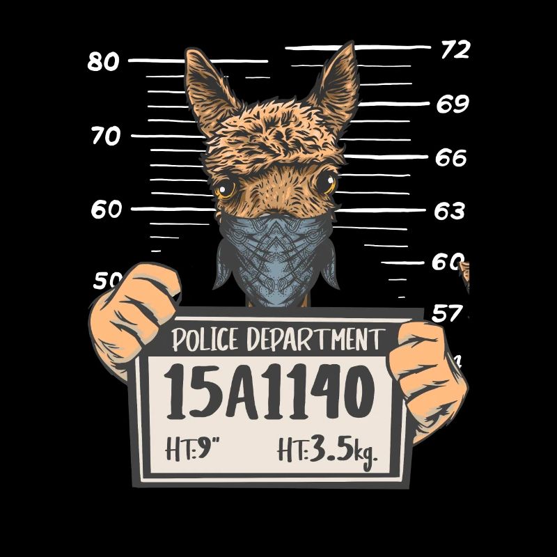 Lama Llama Polizeifoto