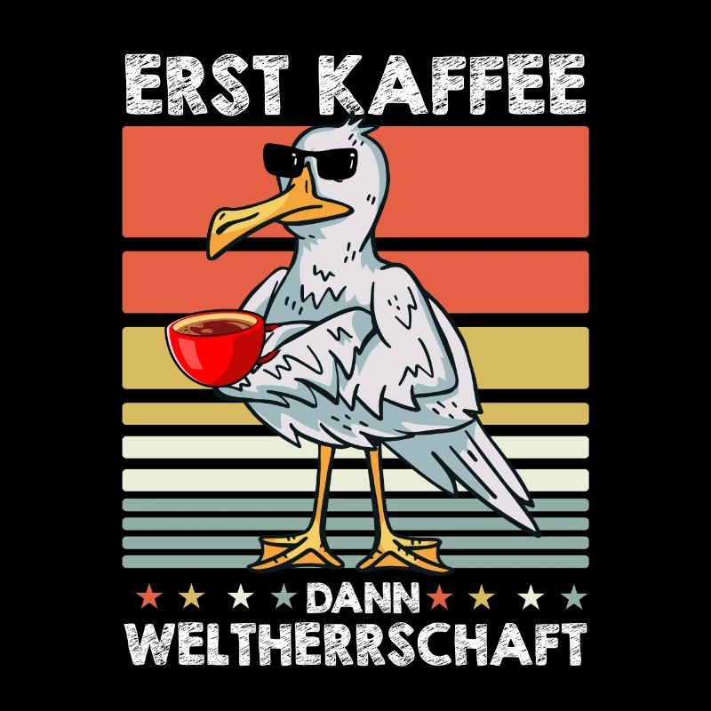 Möwe Kaffee-Sonnenbrille