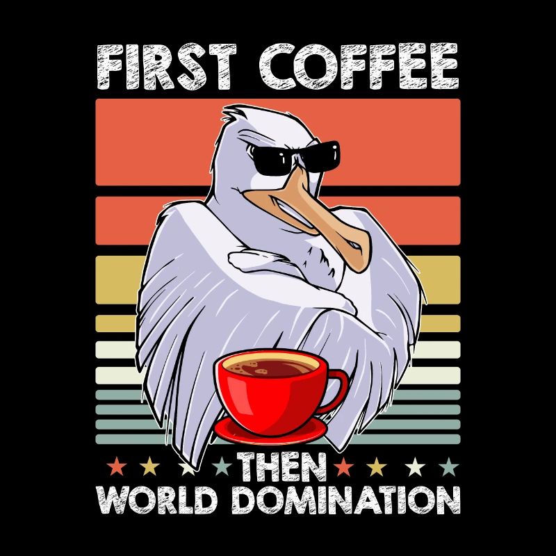 Möwe Sonnenbrille Kaffee