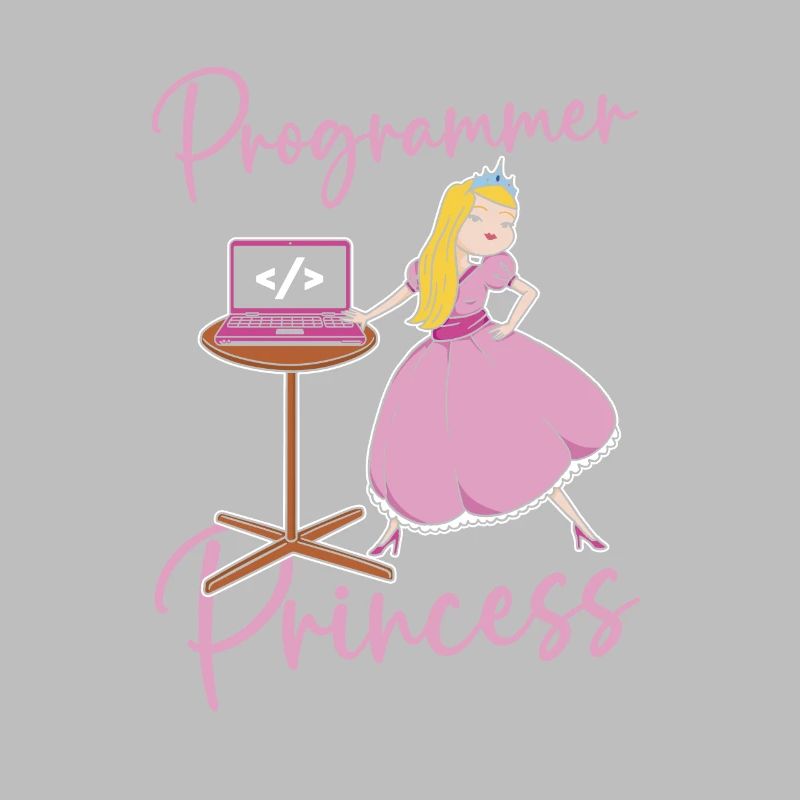 Développeur Coder Programmeur Princess