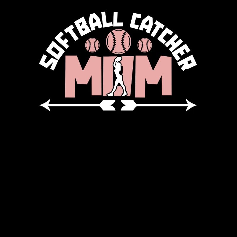Softball Mutter Softball Catcher Mom