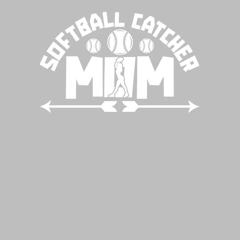 Softball Mutter Softball Catcher Mom