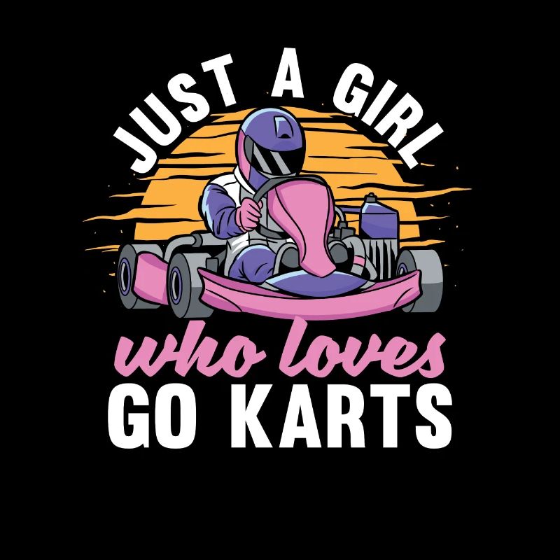 Go Kart Kartfahren Kartfahrer Mädchen