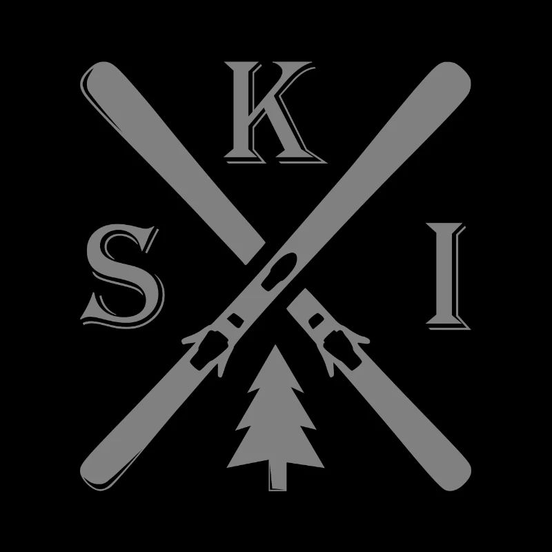 Ski Crossed Mountains Skiing