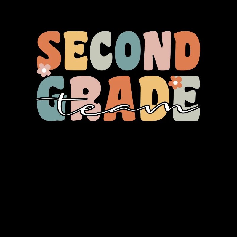 Second Class Team Groovy Retro Teacher Gift