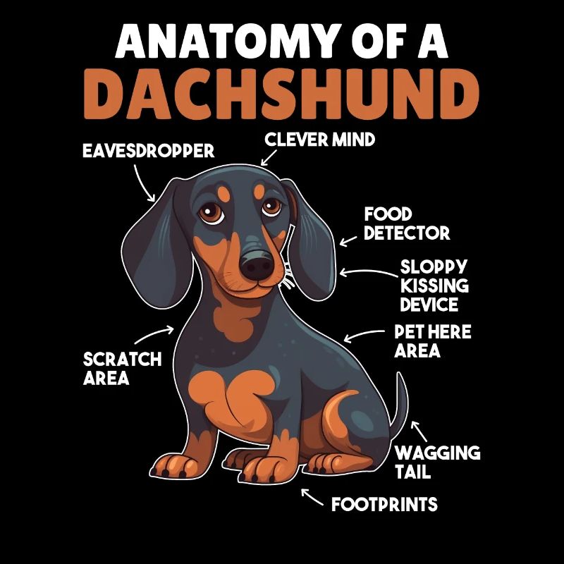 Explication du chien Anatomie d’un teckel