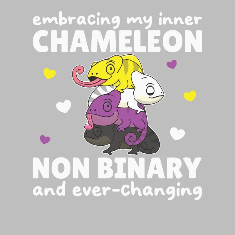 Nonbinary Chameleon Flag Pride LGBTQ Non Binary