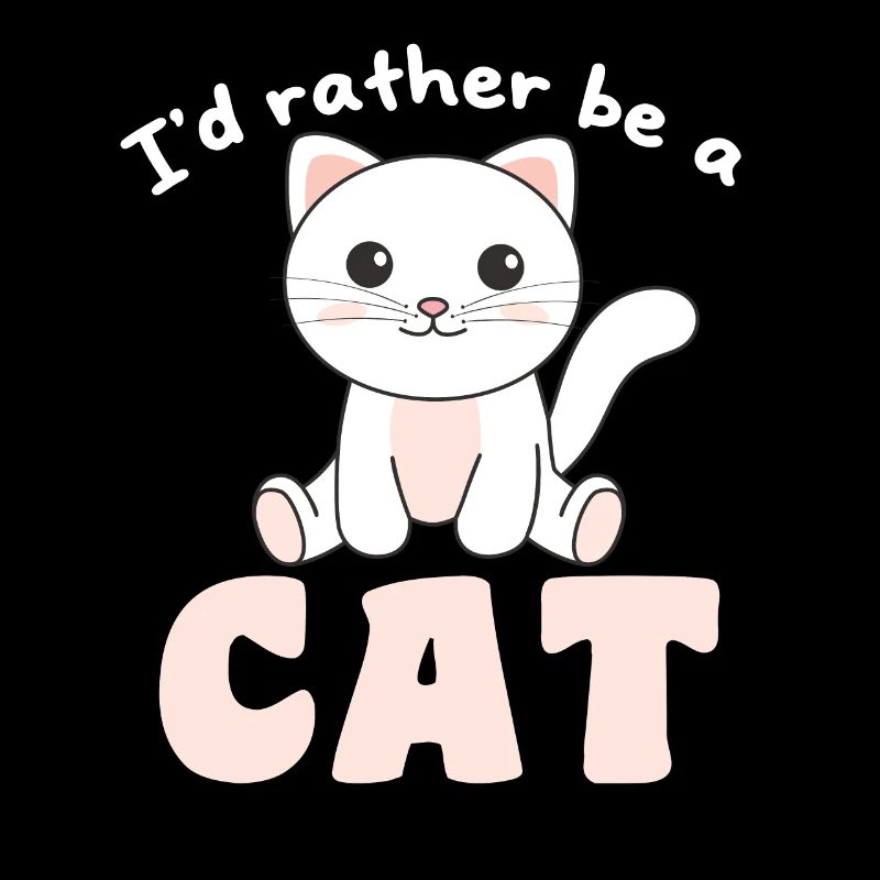 Je préfère être un chat - chat mignon