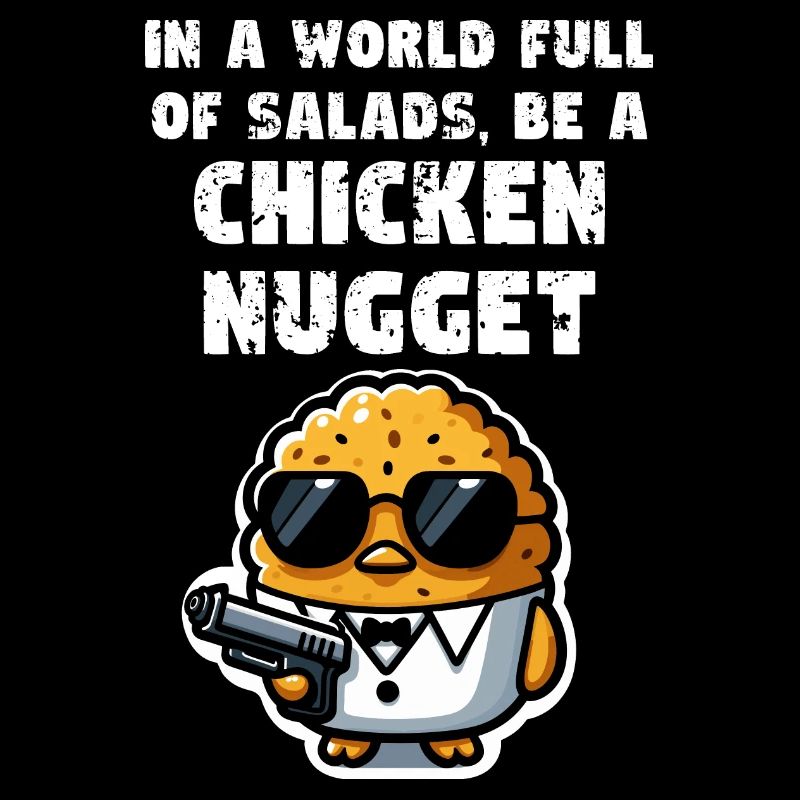 Croquettes de poulet Drôle Pépite de poulet Meme Pépite