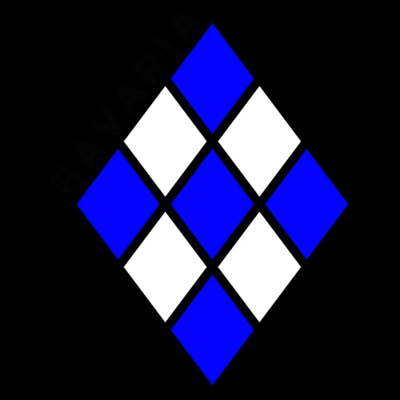 Diamond pattern blue and white Bavaria