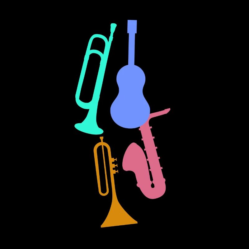 Jazz,Instrumente,Tompete,Guitarre,Saxophon