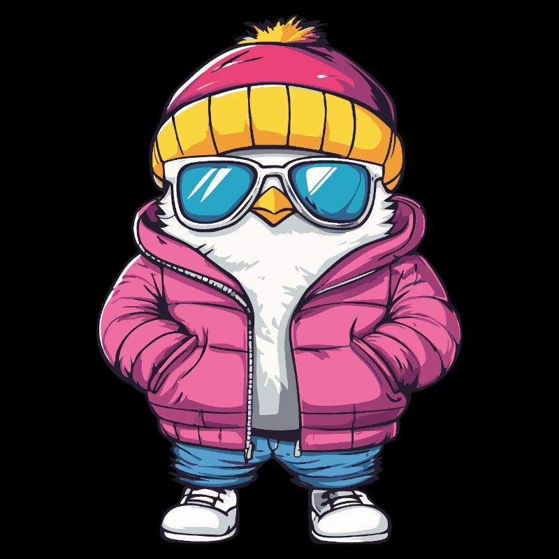 Colombe oiseau bande dessinée cool