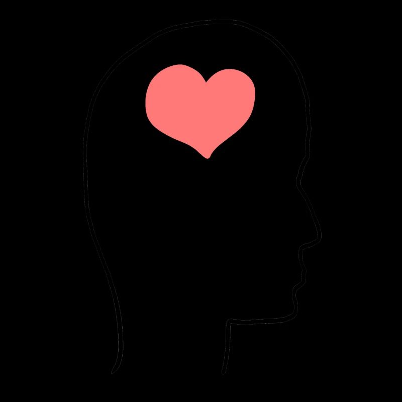 Head Profile People People Side Heart