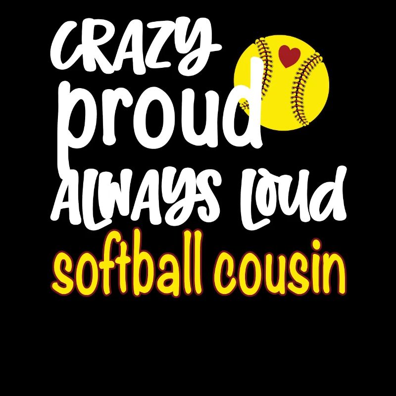 Stolzer Softball-Cousin Softballspieler-Cousin