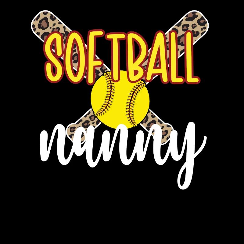 Nanny Oma Eines Softballspieler Softball Nanny