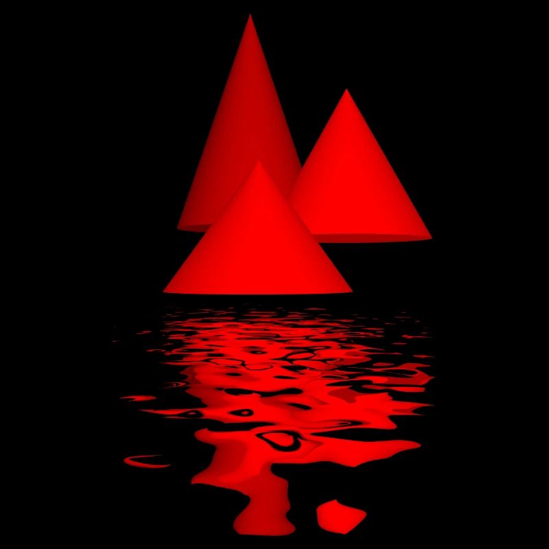 red cones