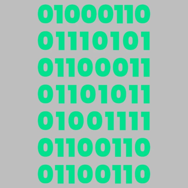 Binary Code Message T-Shirt: Subtil und doch mutig