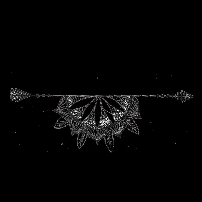 Flèche avec mandala de lotus