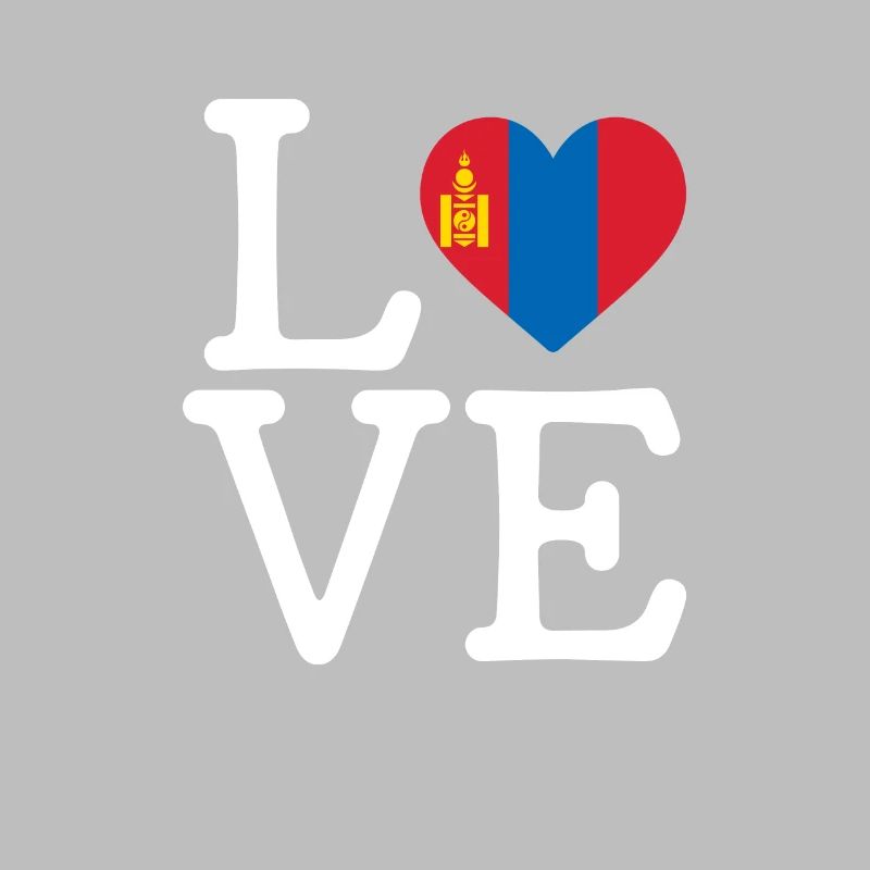 I love Mongolia, Mongolian flag mongolia