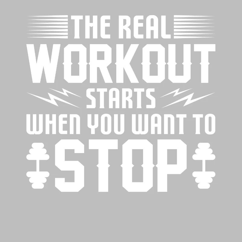 Das echte Workout beginnt, wenn du aufhören willst