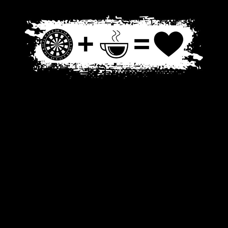 Grunge Rectangle - Coeur - Café - Jeu de fléchettes -