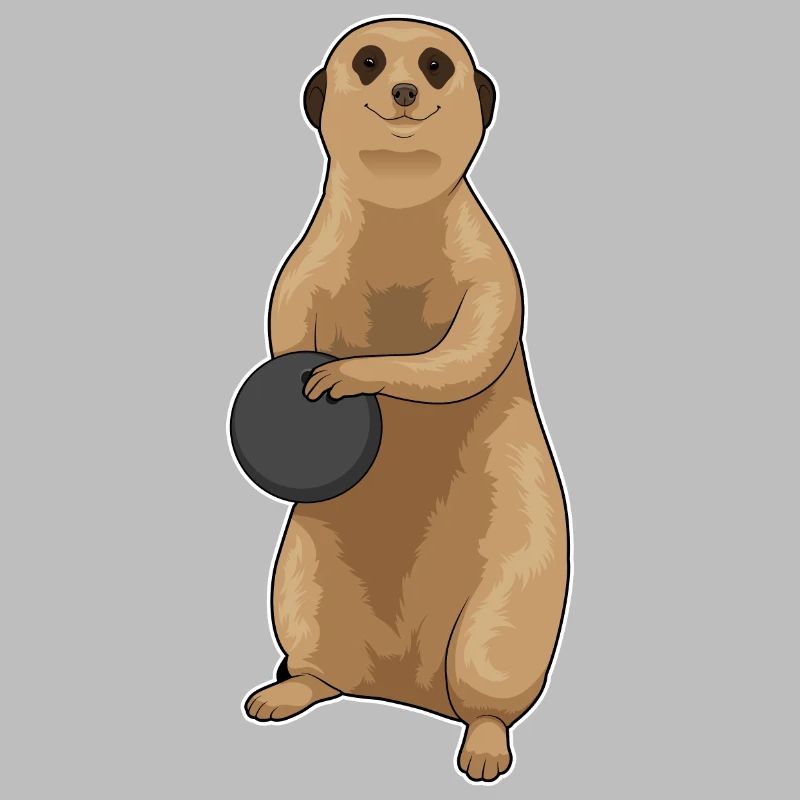Suricate Boule de bowling