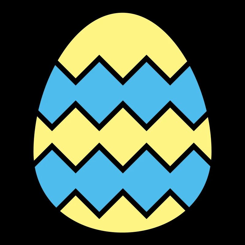 Oeuf de Pâques dentelé