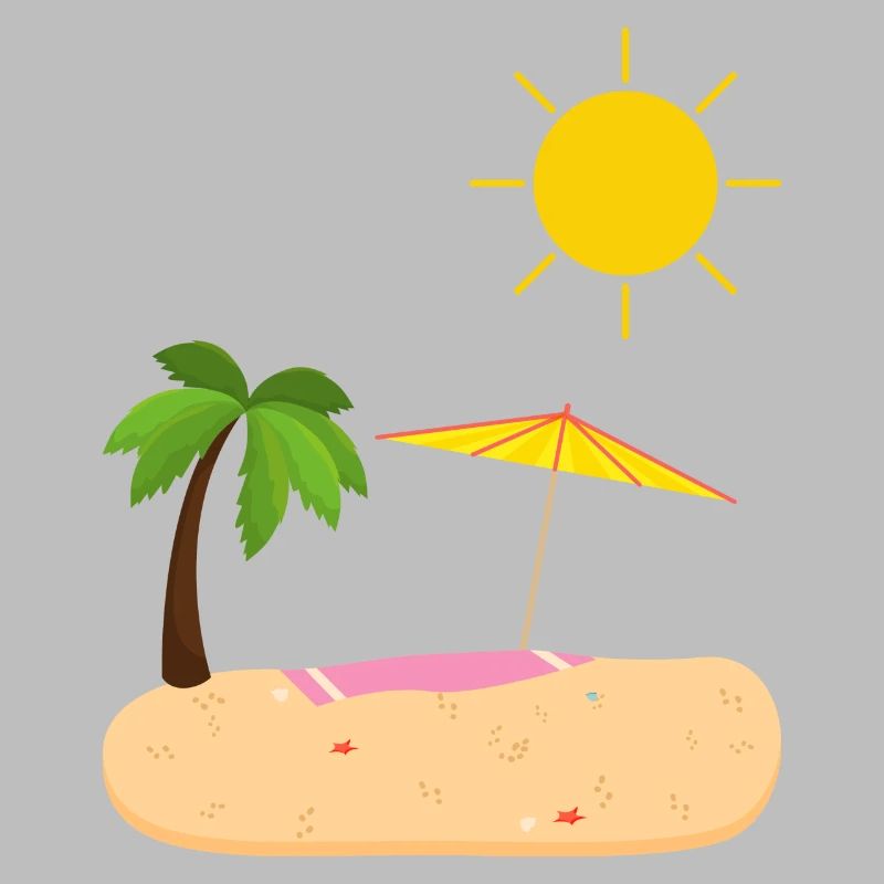 Summer Beach Sun Palm Trees