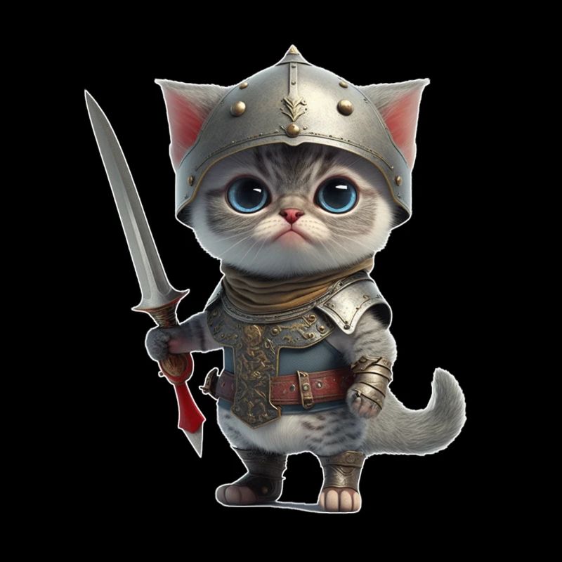 Chat en chevalier